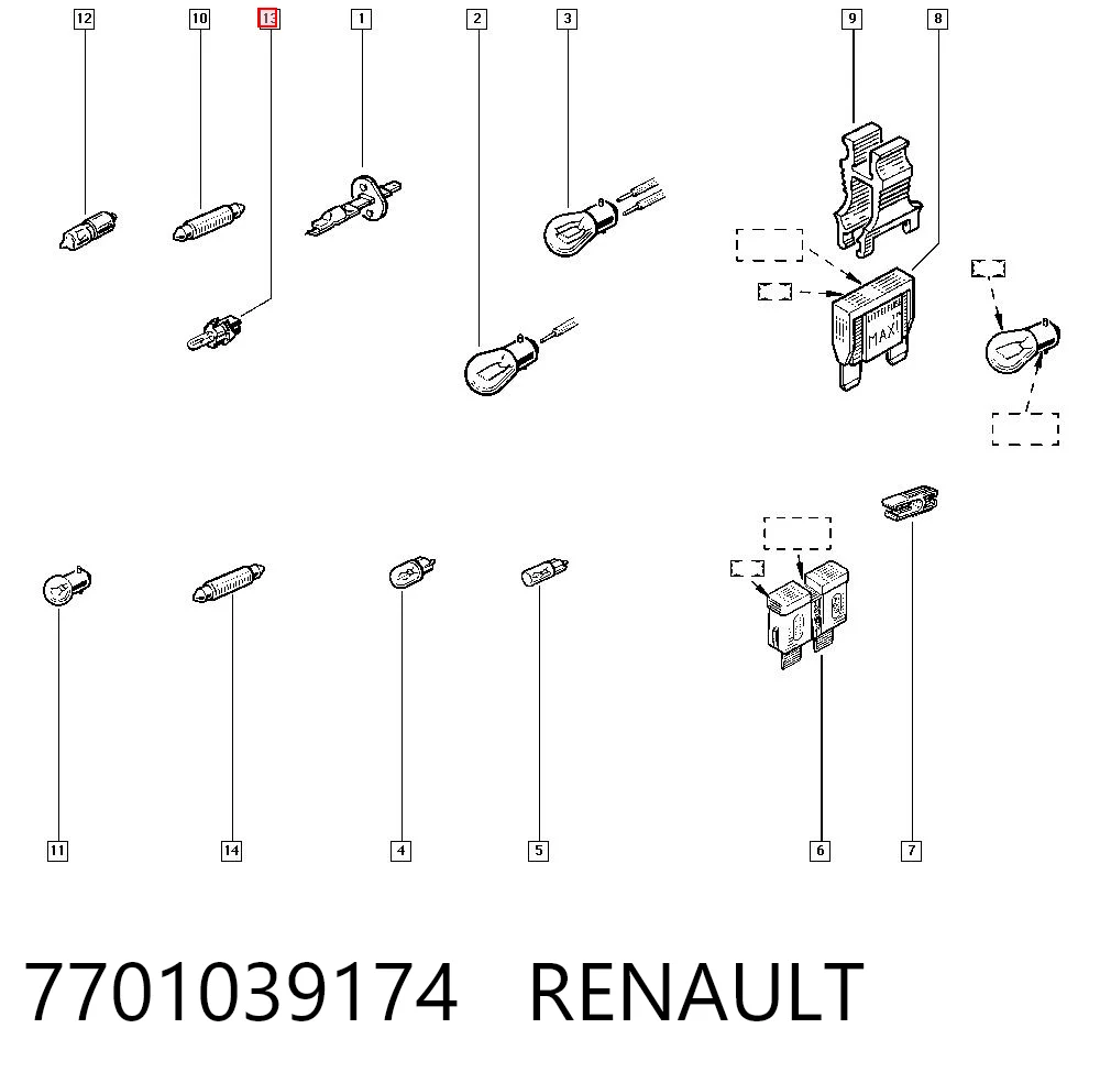 7701039174 Renault (RVI)