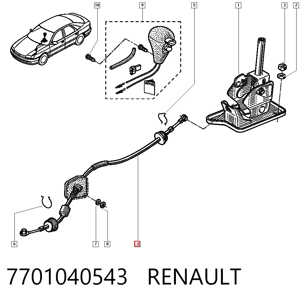 7701040543 Renault (RVI)