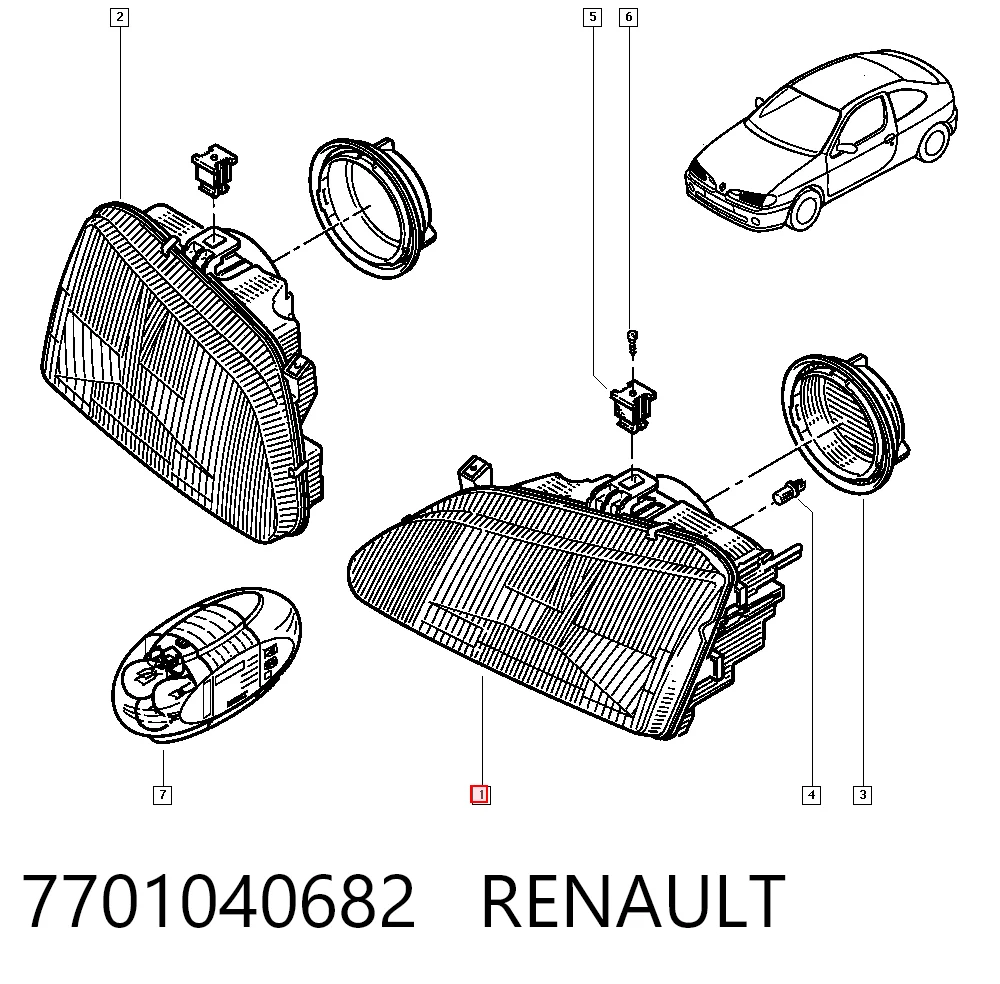 Compre Luz esquerda Renault Megane 