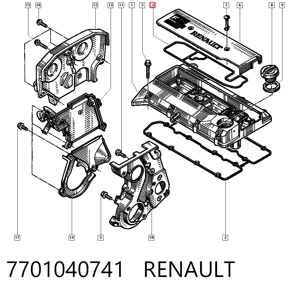 7701040741 Renault (RVI)