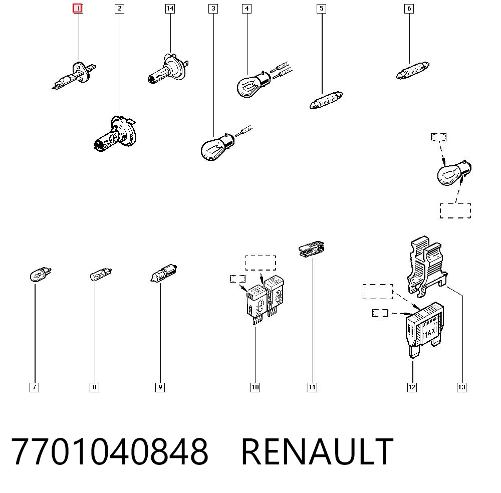 7701040848 Renault (RVI)