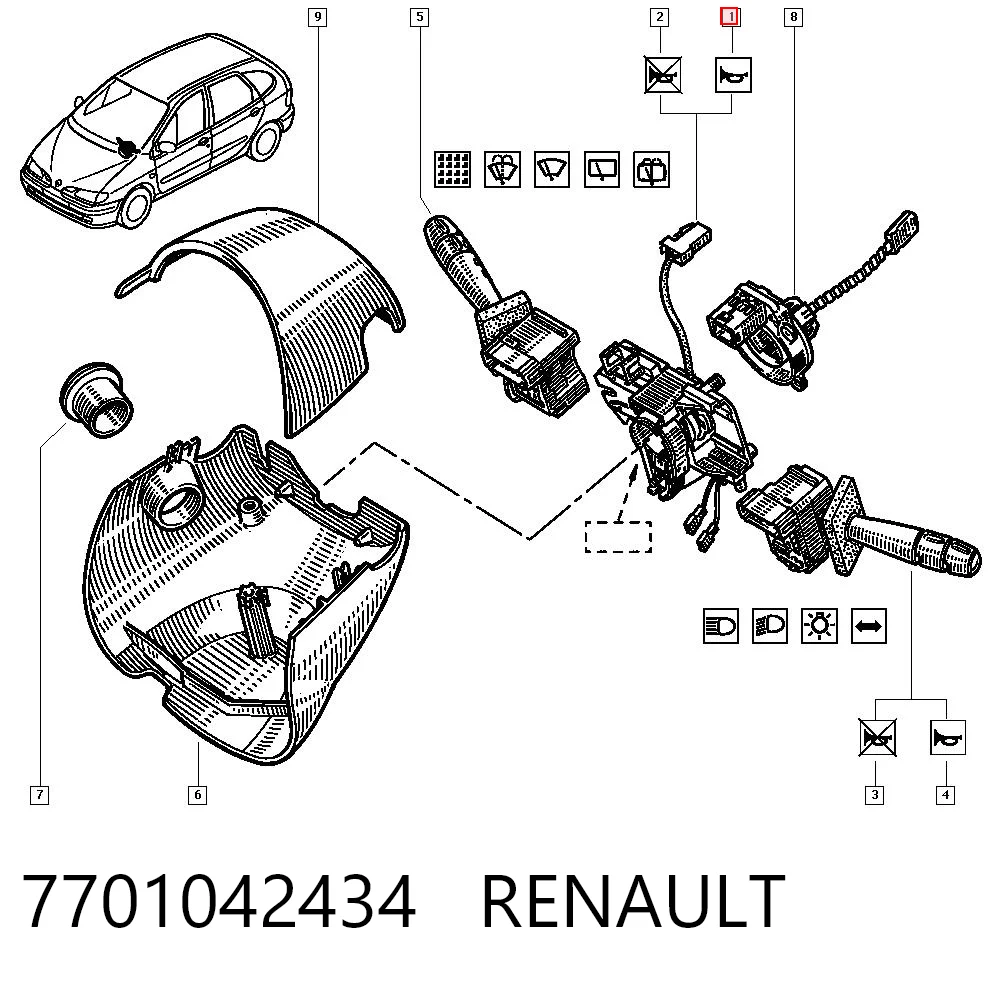 7701042434 Renault (RVI)