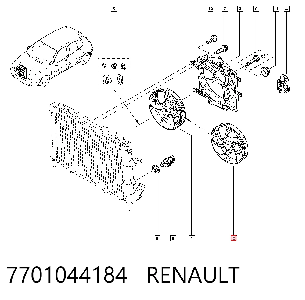 7701044184 Renault (RVI)