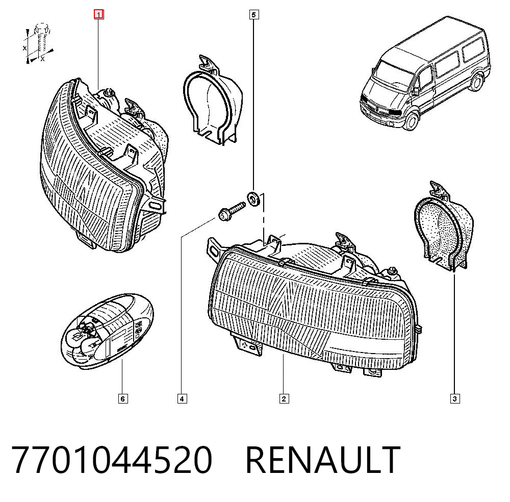 7701044520 Renault (RVI)