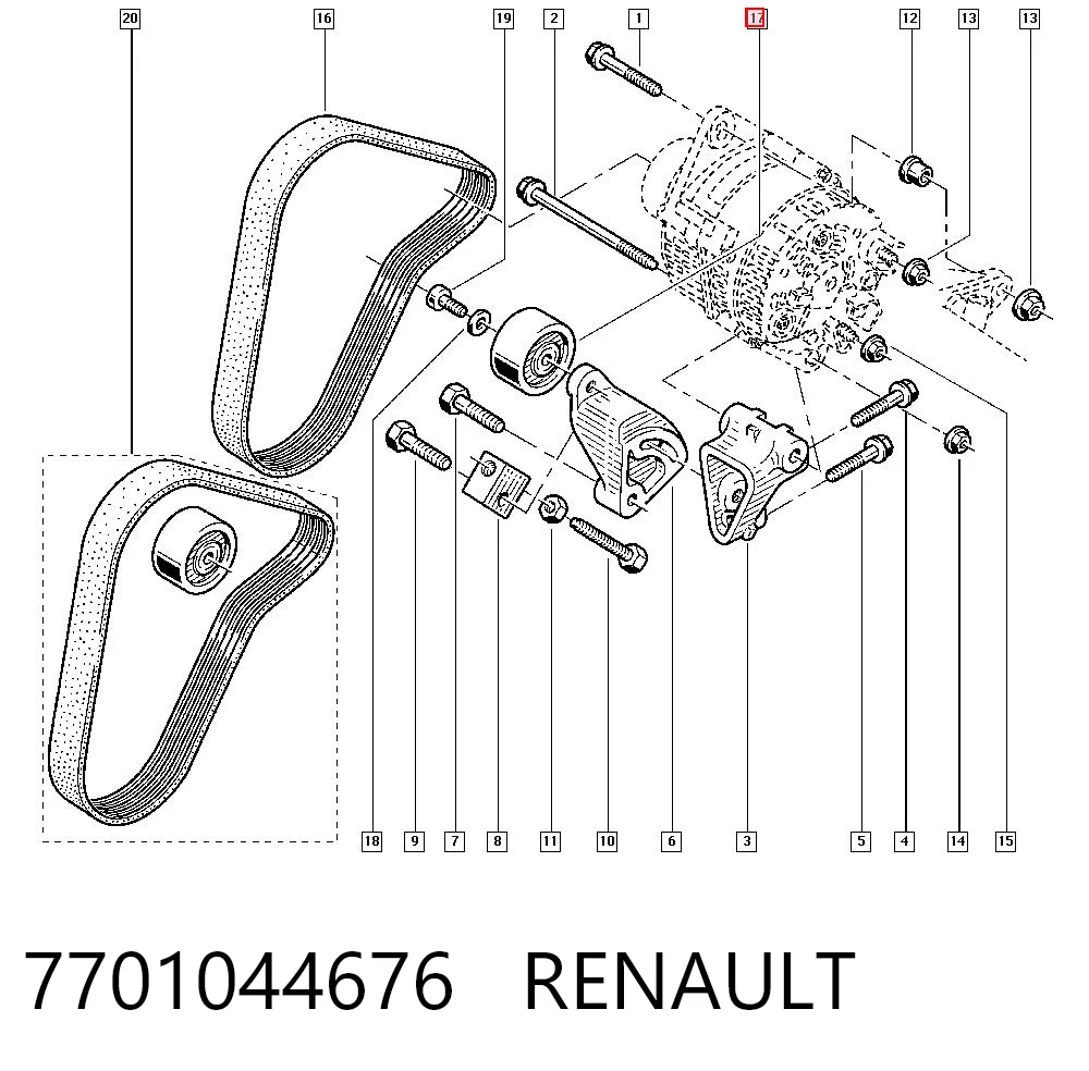 7701044676 Renault (RVI)