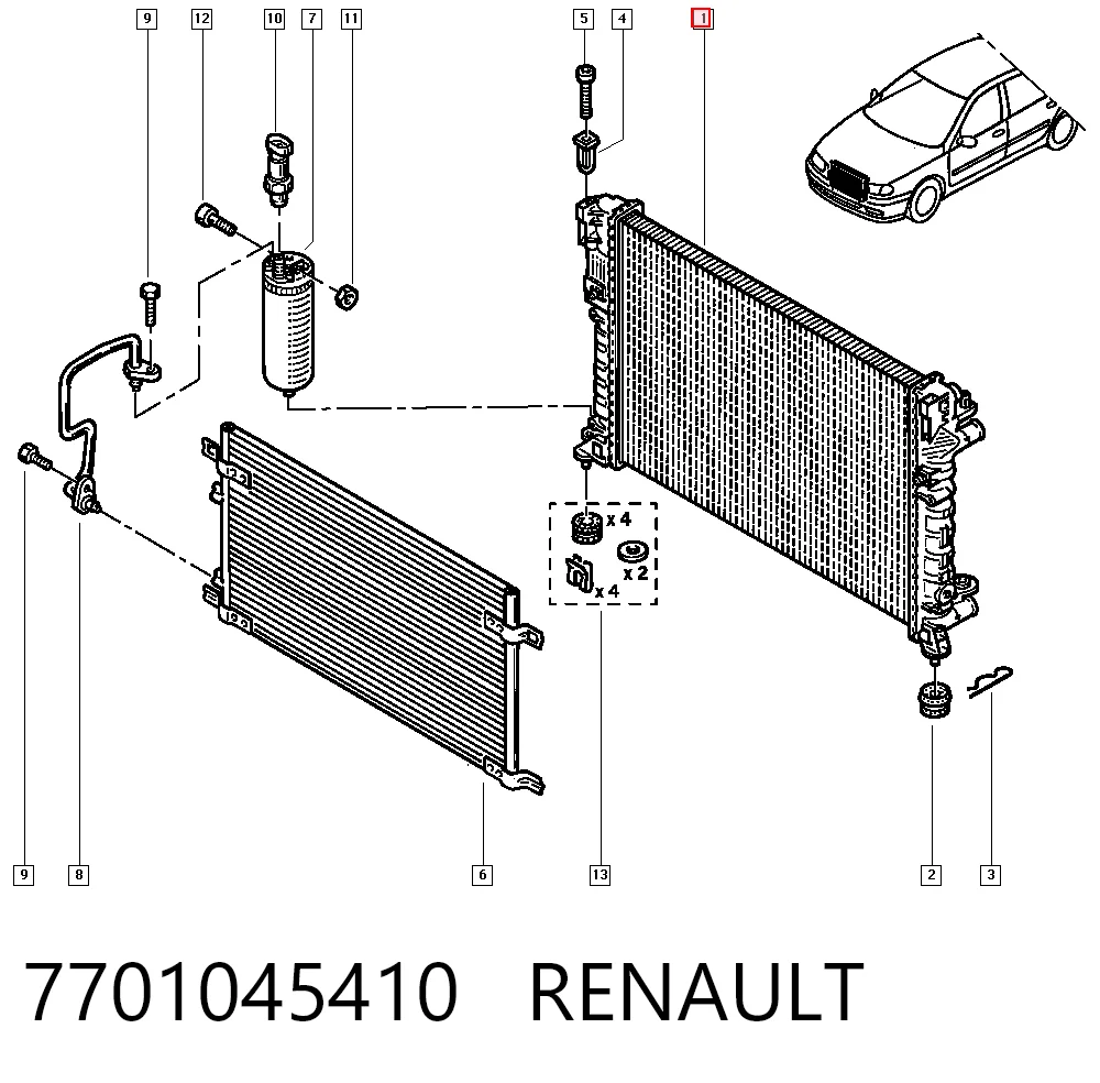 7701045410 Renault (RVI)