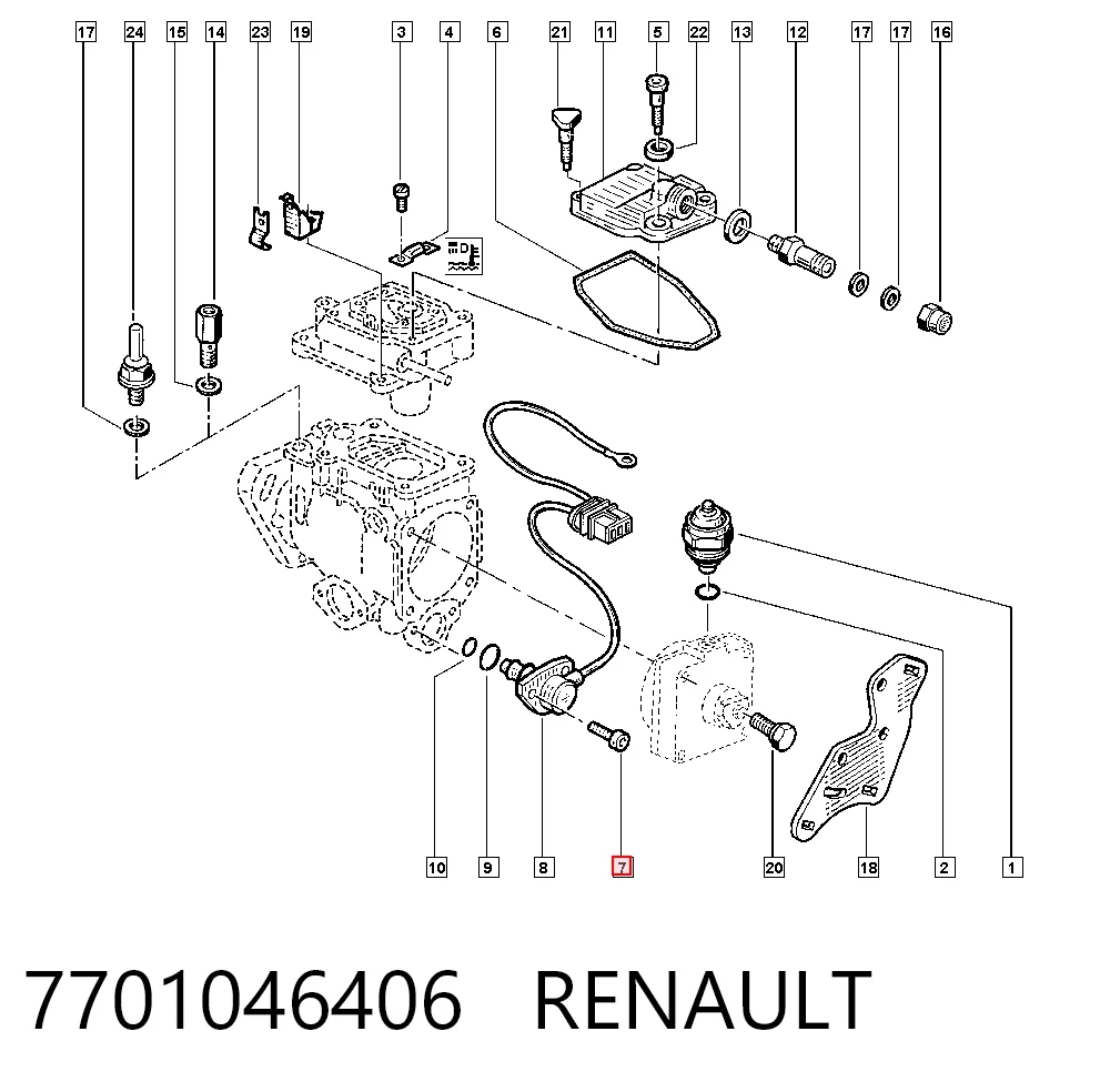 7701046406 Renault (RVI)