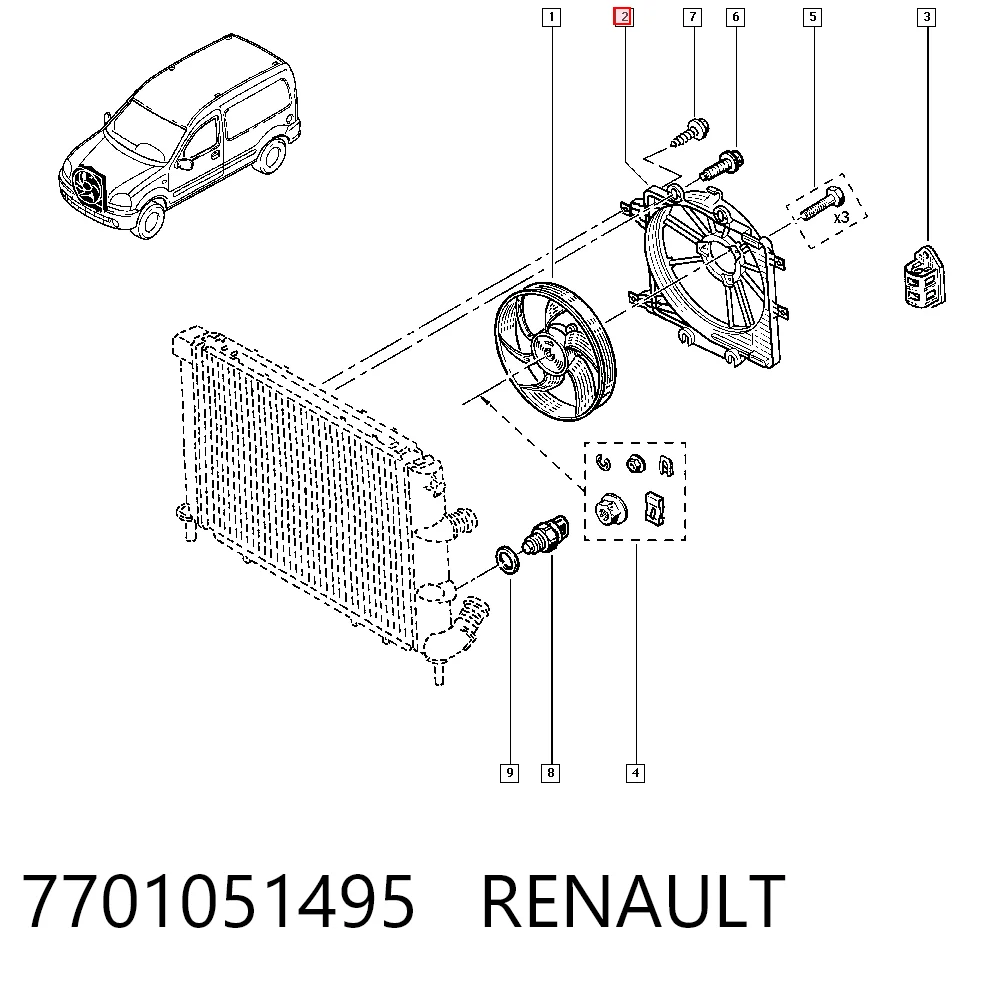 7701051495 Renault (RVI)