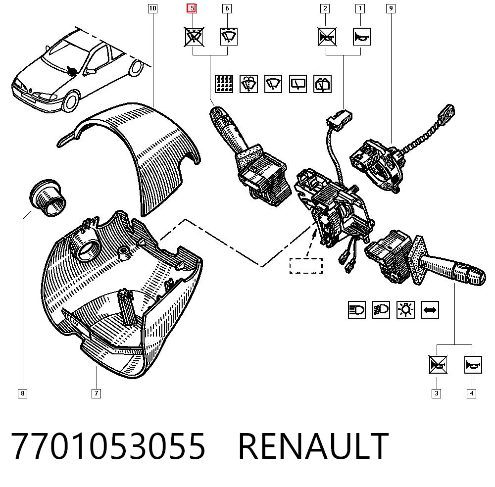 7701053055 Renault (RVI)