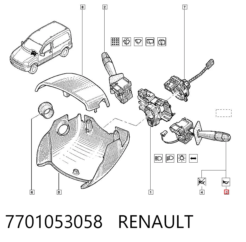 7701053058 Renault (RVI)