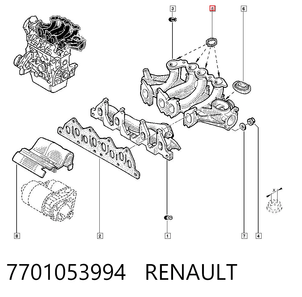 7701053994 Renault (RVI)