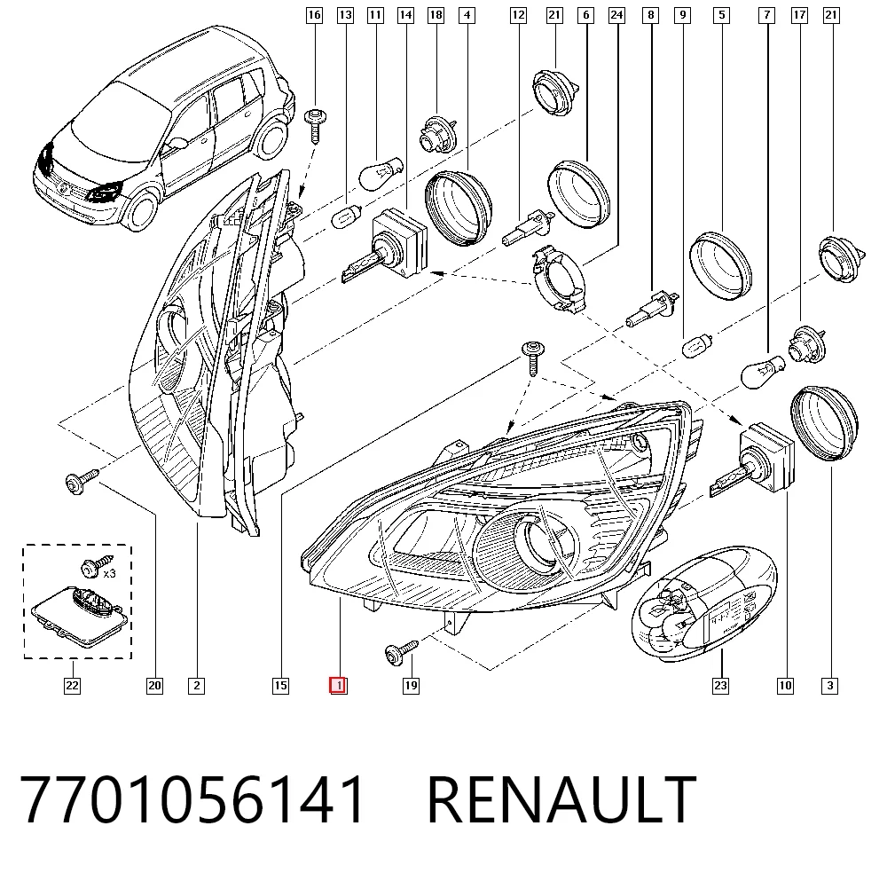 7701056141 Renault (RVI)