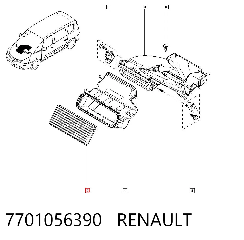7701056390 Renault (RVI)