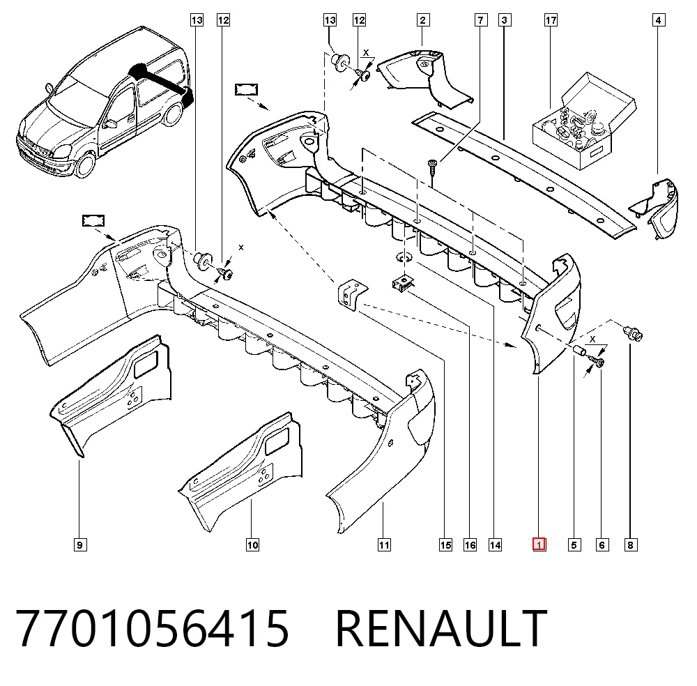 7701056415 Renault (RVI)