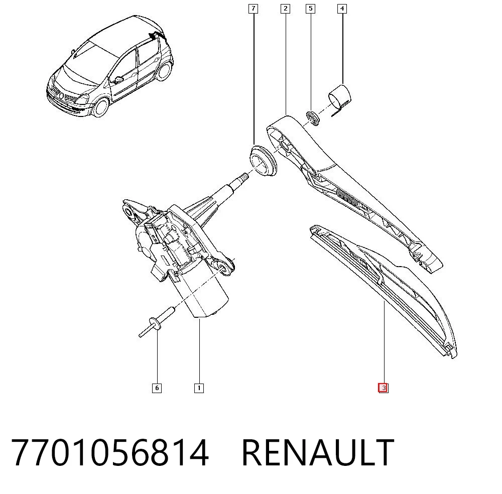 7701056814 Renault (RVI)