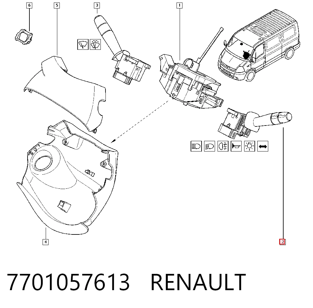 7701057613 Renault (RVI)