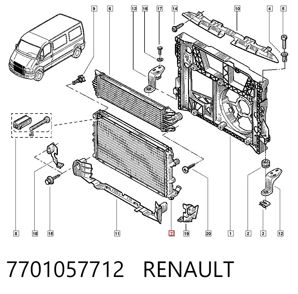 7701057712 Renault (RVI)
