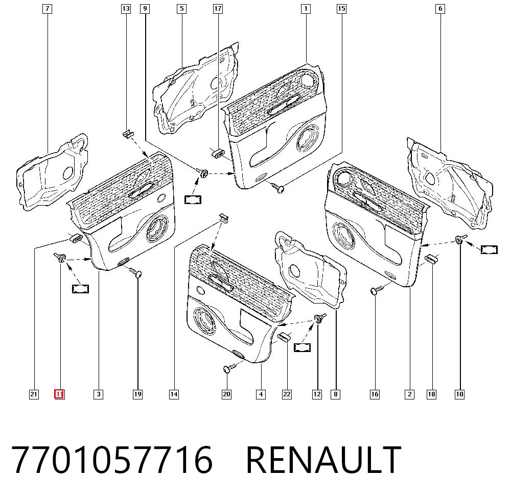 7701057716 Renault (RVI)