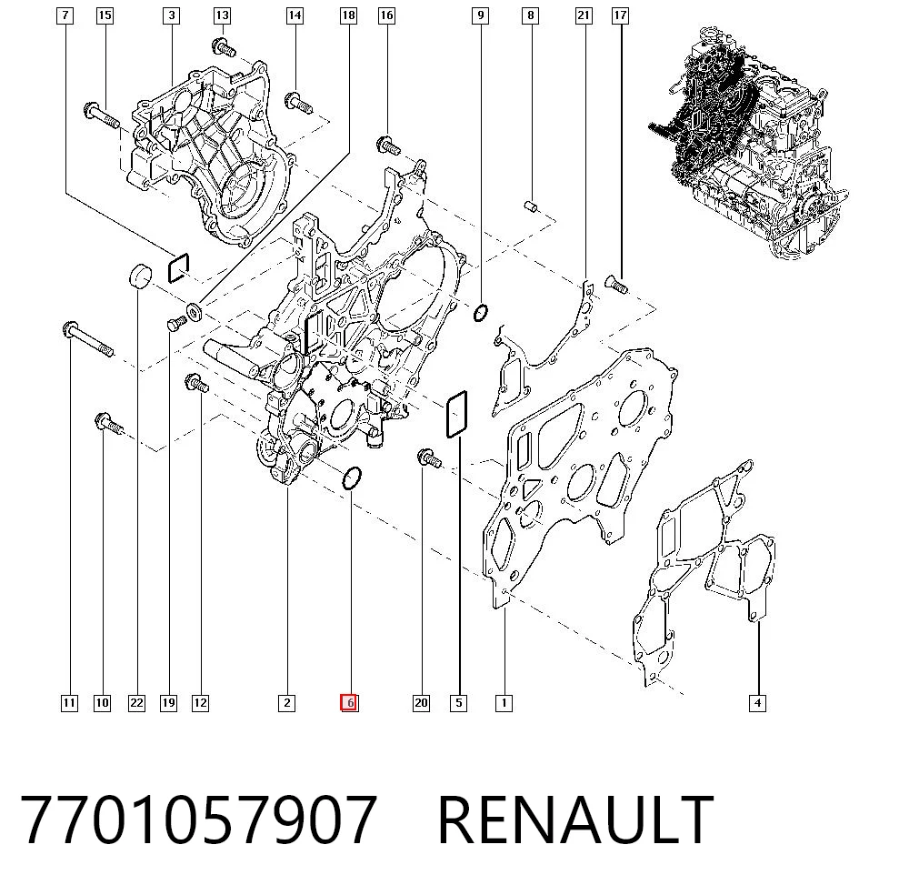 7701057907 Renault (RVI)