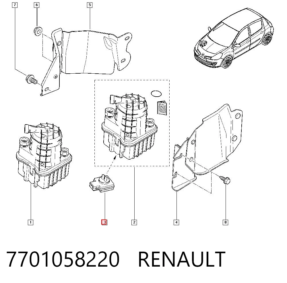 7701058220 Renault (RVI)