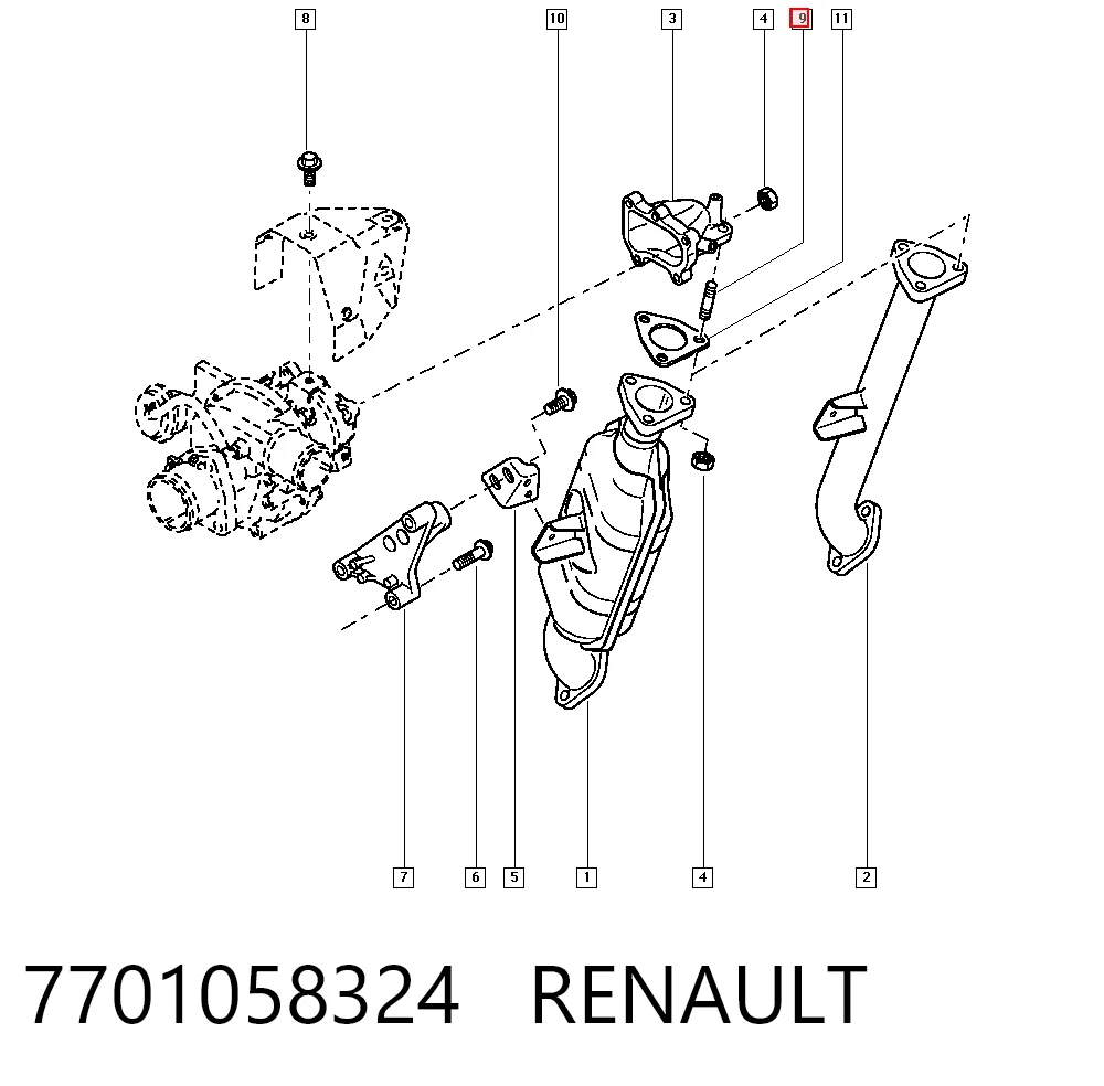 7701058324 Renault (RVI)
