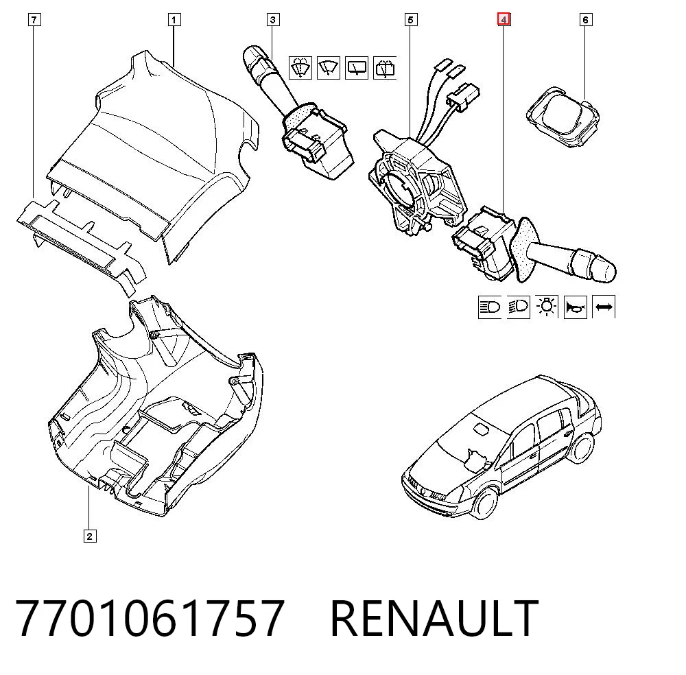 7701061757 Renault (RVI)