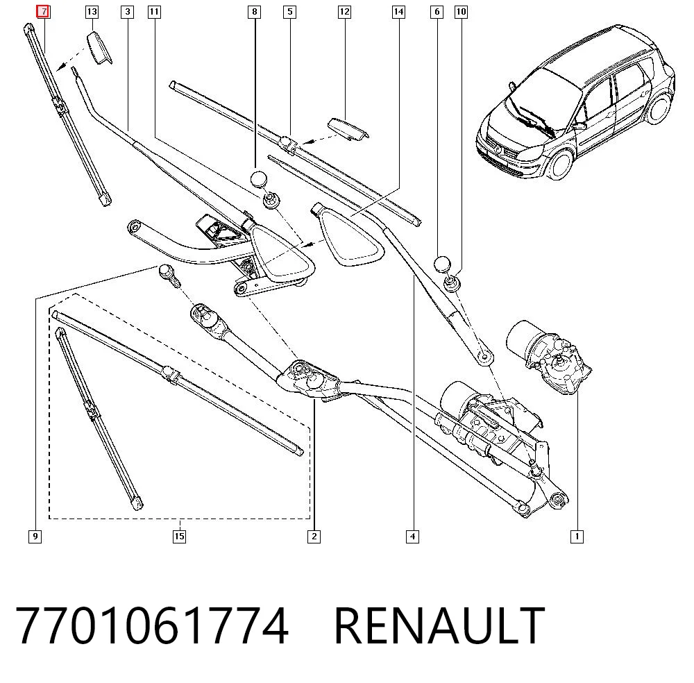 7701061774 Renault (RVI)