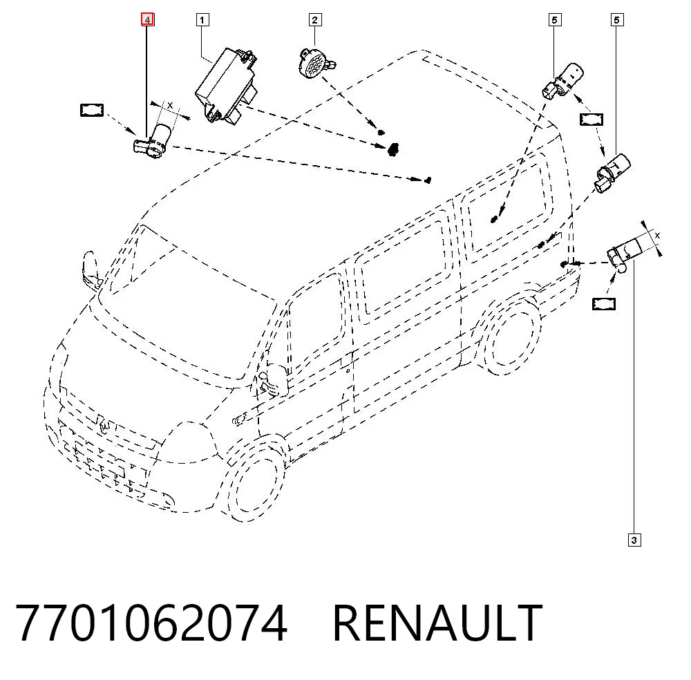 7701062074 Renault (RVI)