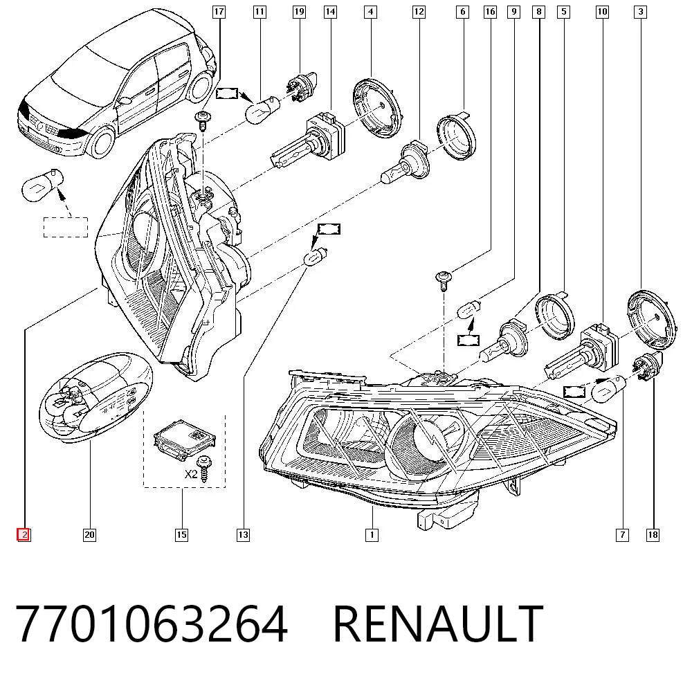 7701063264 Renault (RVI)