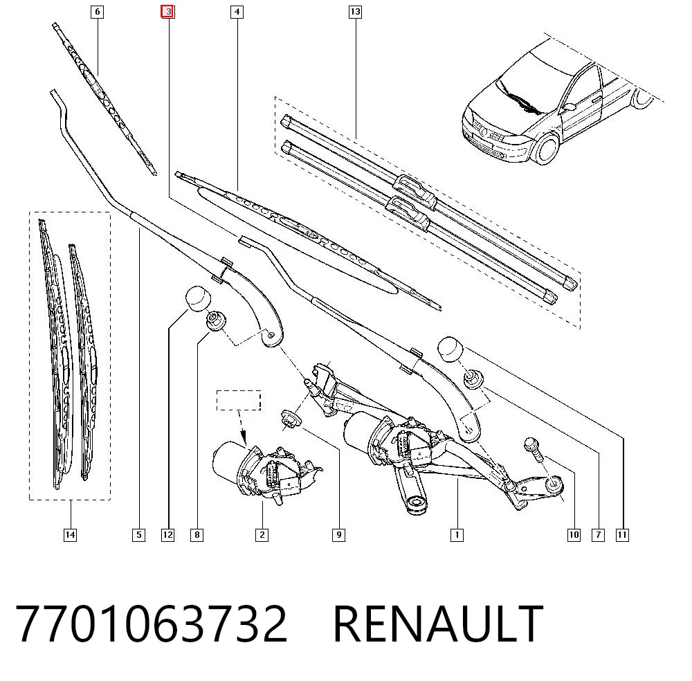 7701063732 Renault (RVI)