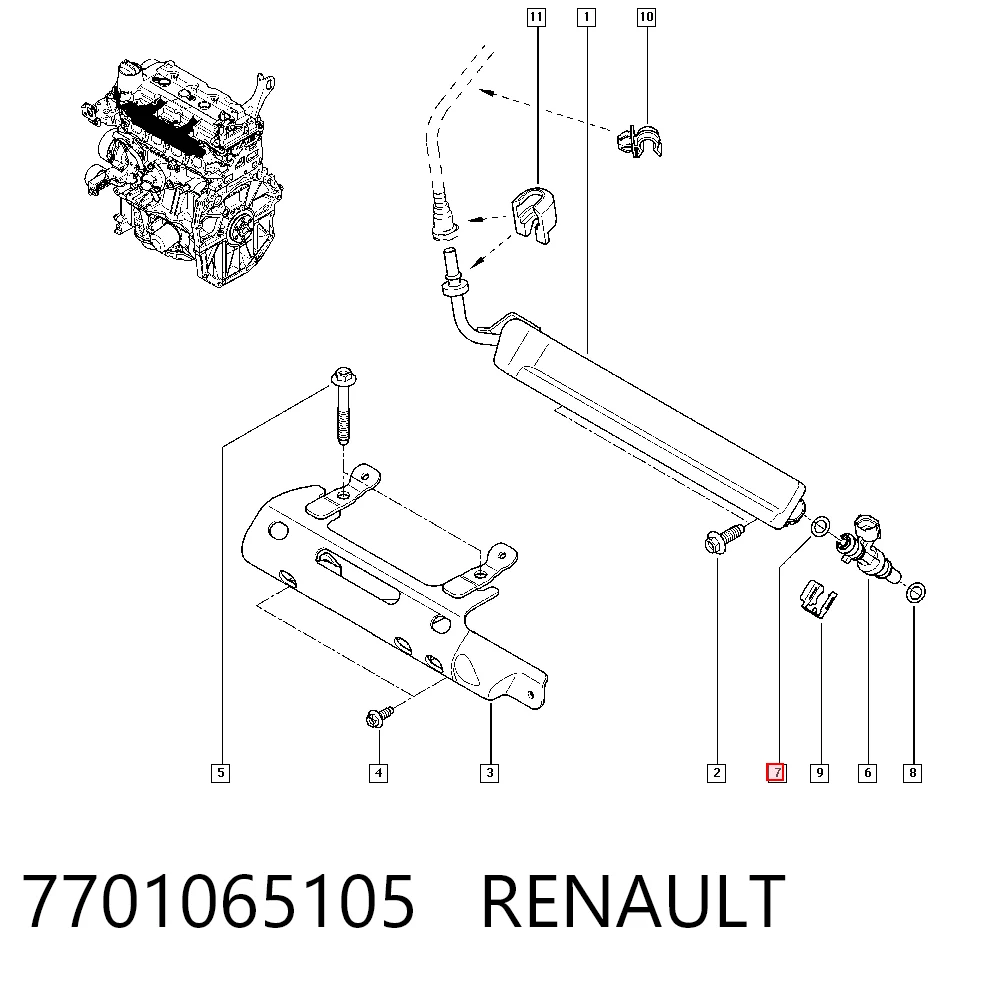 7701065105 Renault (RVI)