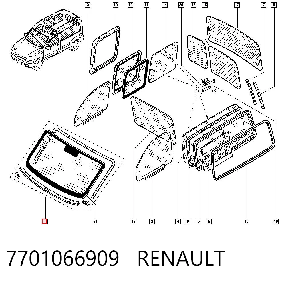  Renault Kangoo  (1998-2008)