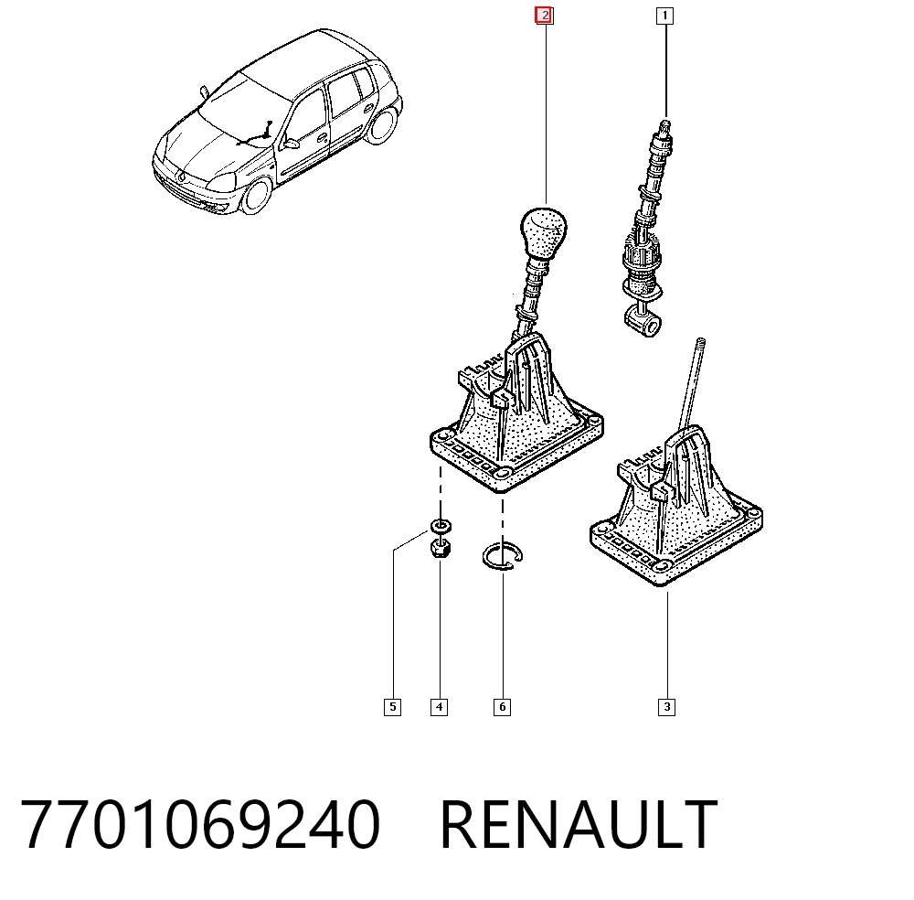 Avalanca de mudança Renault Clio preço, a partir de 96,84 USD