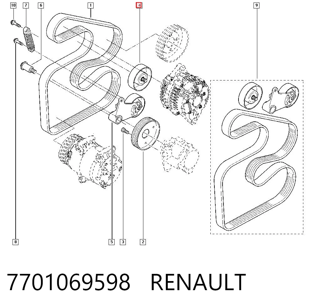 7701069598 Renault (RVI)