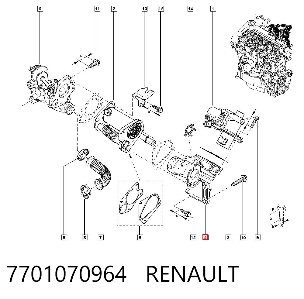 7701070964 Renault (RVI)