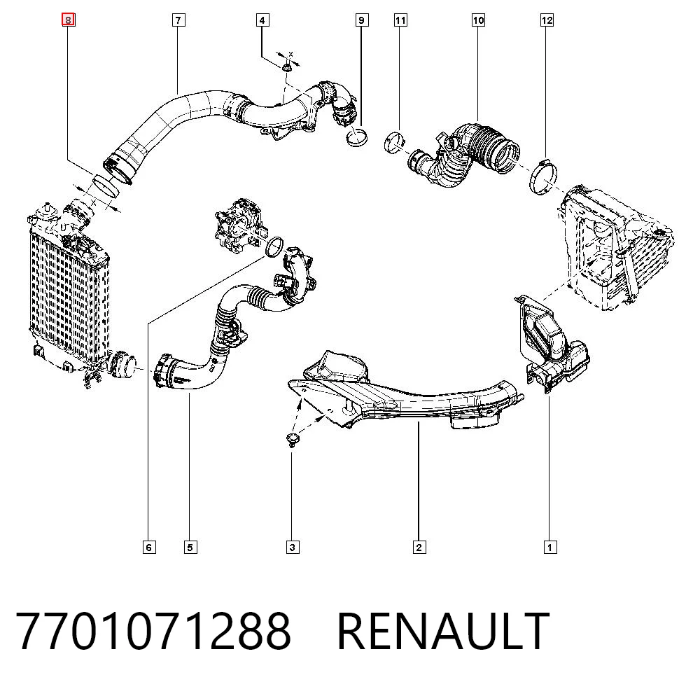 Compre 95522469 General Motors Anel de vedação (vedante) de cano derivado de intercooler