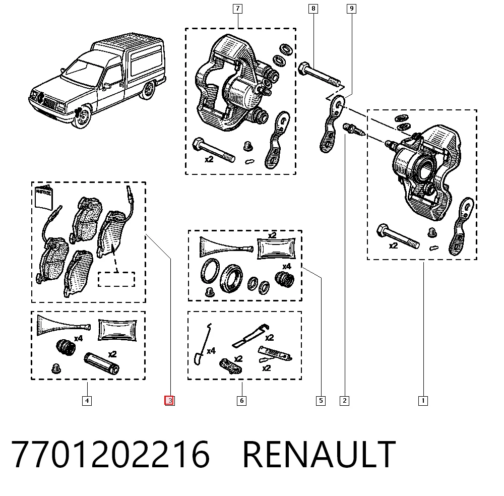 7701202216 Renault (RVI)