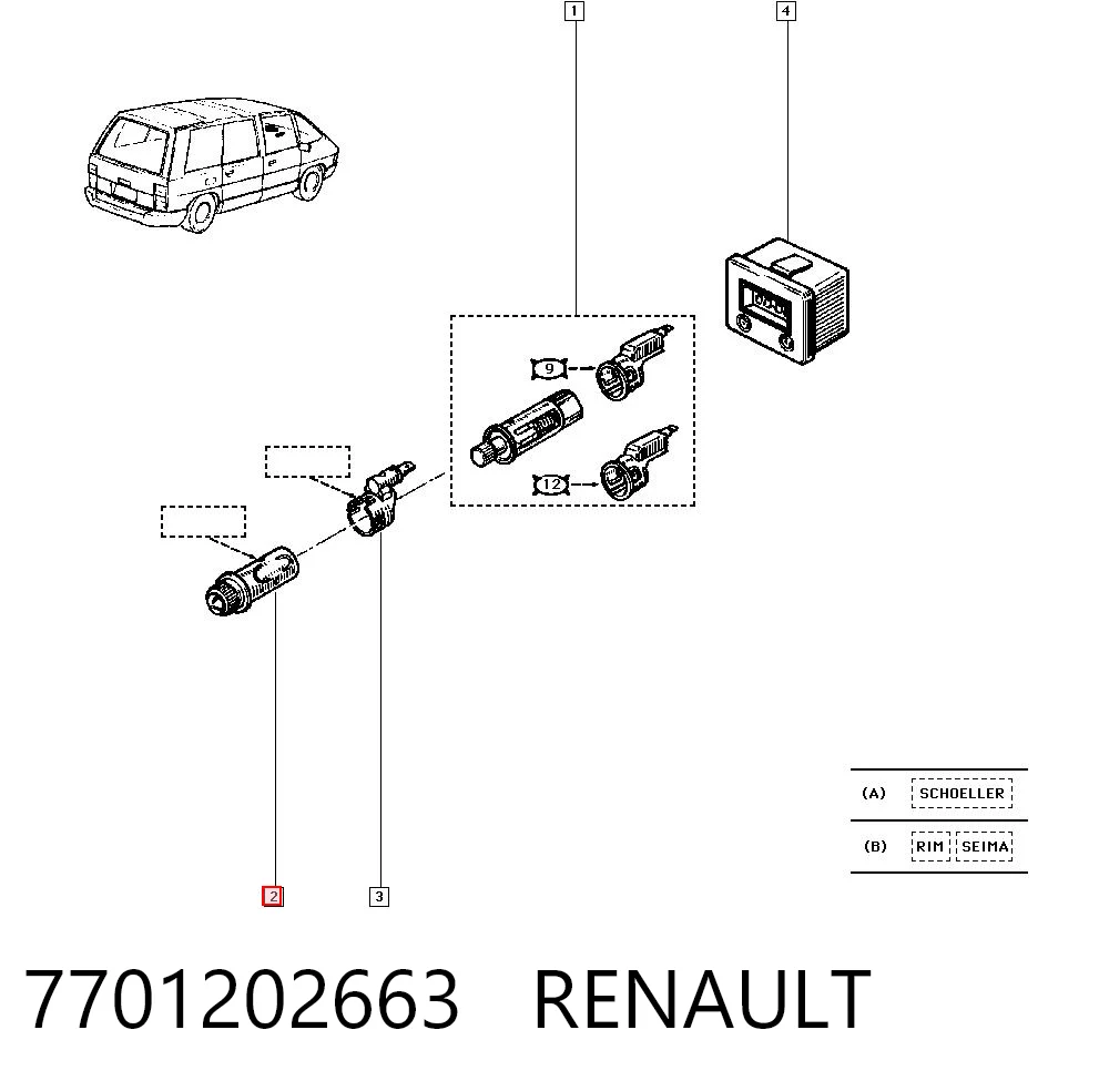 7701202663 Renault (RVI)