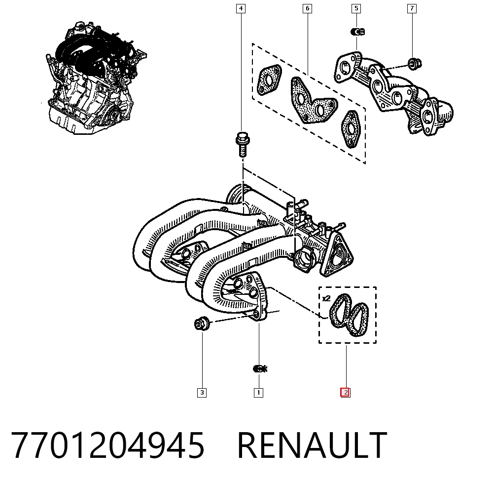 7701204945 Renault (RVI)