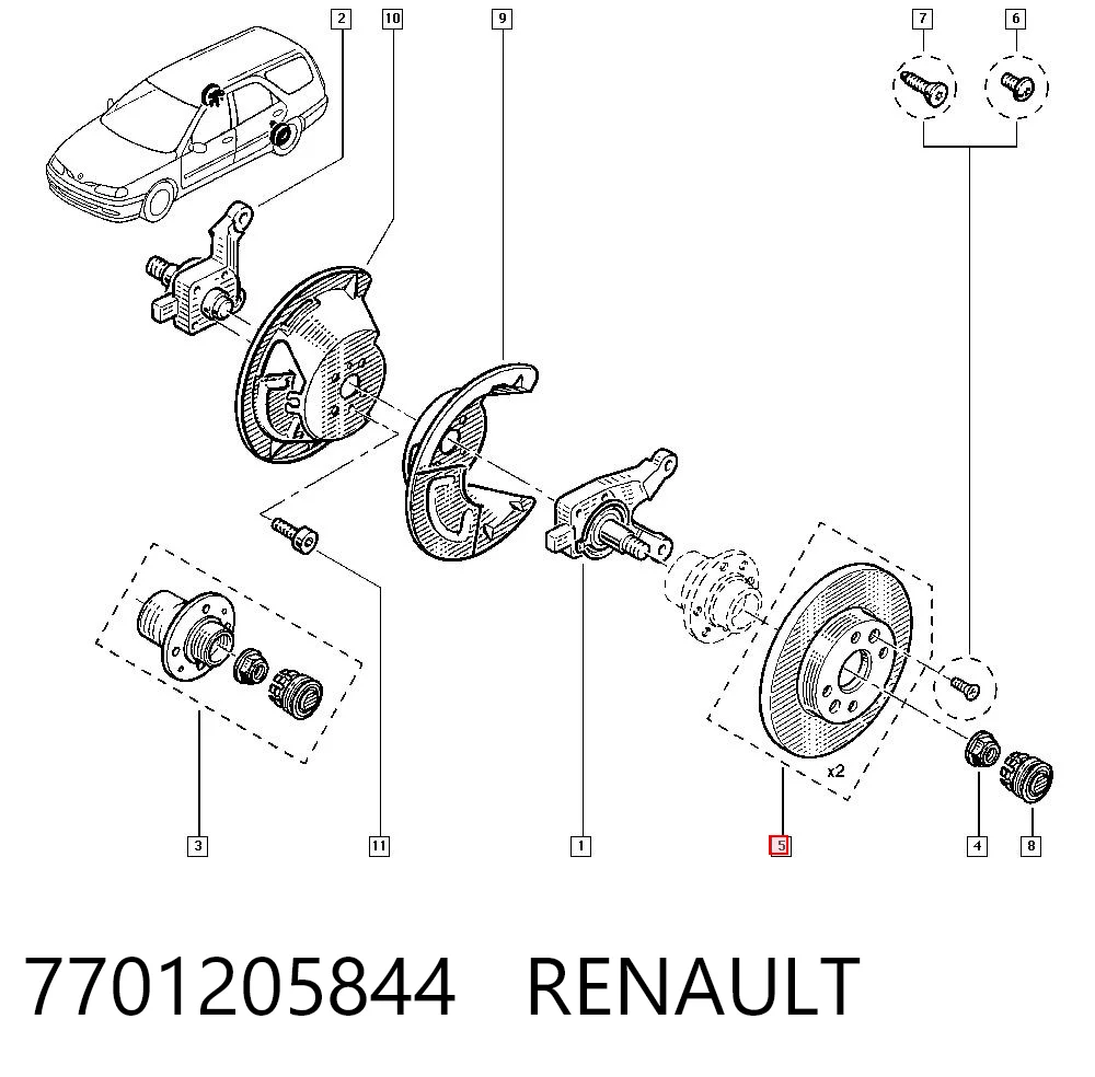 7701205844 Renault (RVI)