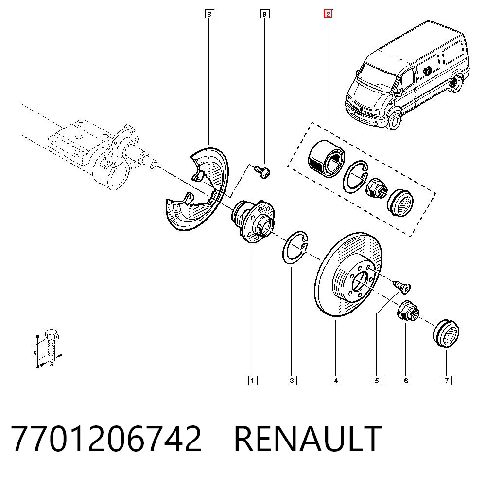 7701206742 Renault (RVI)