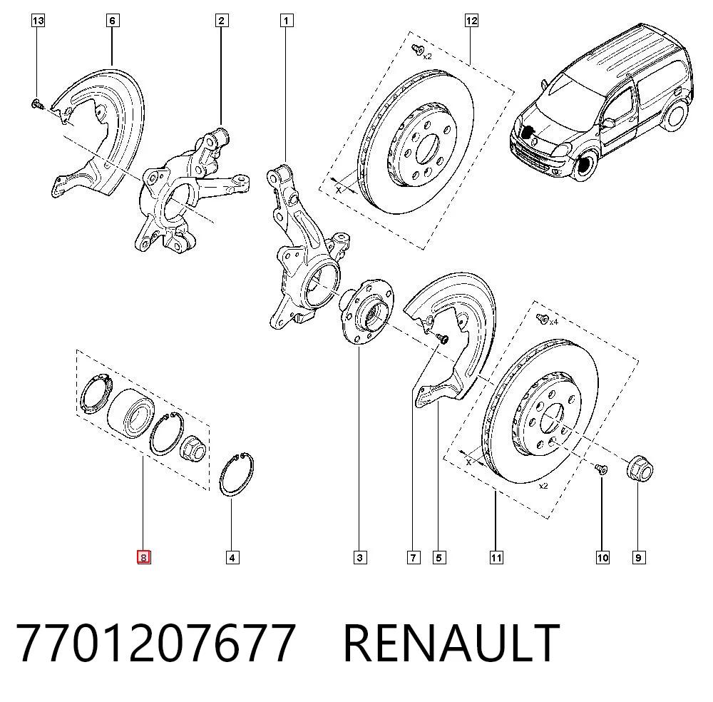  Renault Kangoo II сaixa comprar em Portugal
