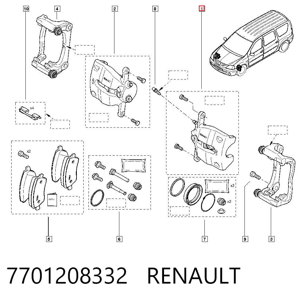 7701208332 Renault (RVI)