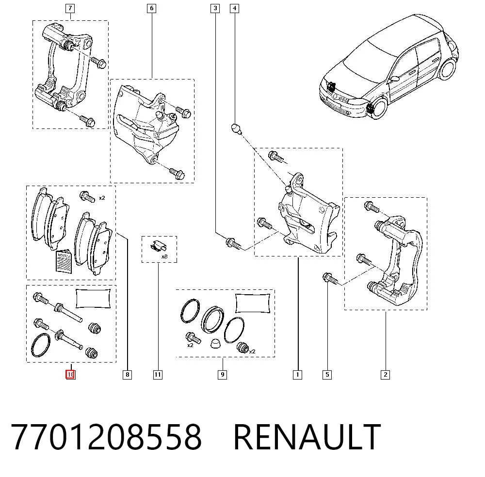 7701208558 Renault (RVI)