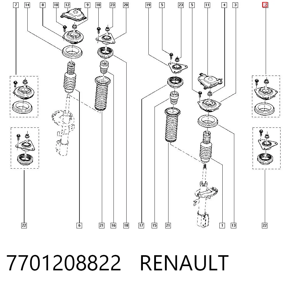 7701208822 Renault (RVI)