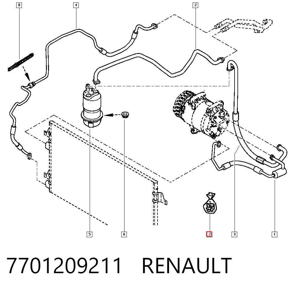 Vedante anular de tubo de aparelho de ar condicionado Opel 93197661 preço, a partir de 38,15 USD