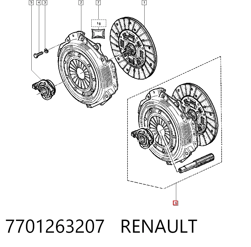 Compre Kit de embraiagem (3 peças) Renault Espace 1