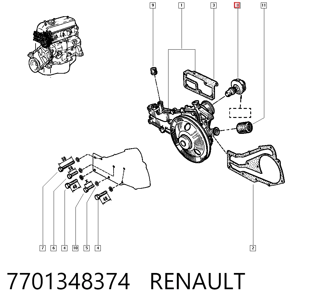 7701348374 Renault (RVI)