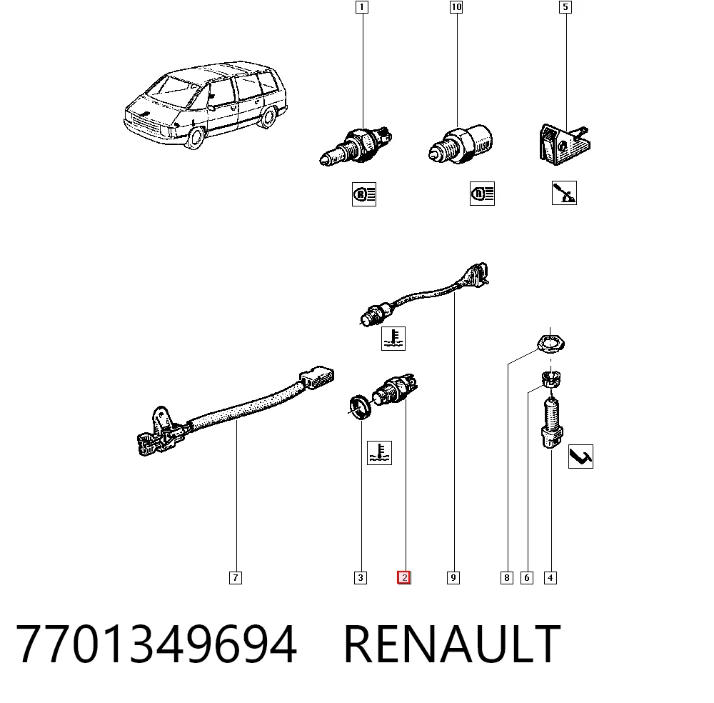 7701349694 Renault (RVI)