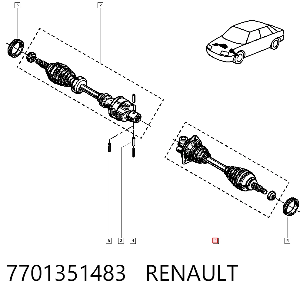 7701351483 Renault (RVI)